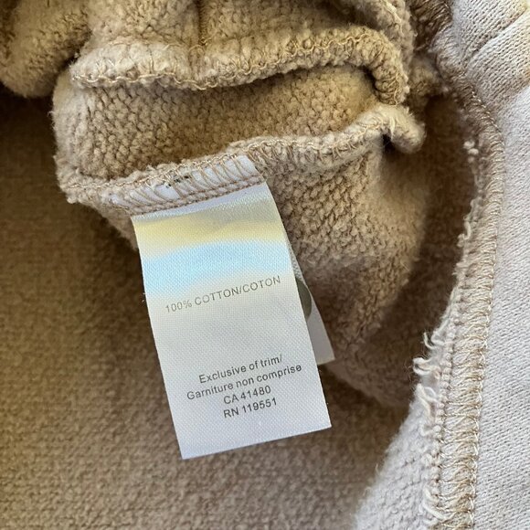 Gentle Fawn Women's Shirt Jacket Cotton Sweatshirt Fleece Shacket Taupe Medium - Picture 5 of 6